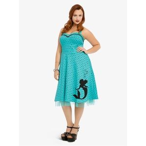 Torrid Disney Ariel Little Mermaid Halter Dress